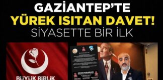 Gaziantep’te BBP’den yürekleri ısıtan davet