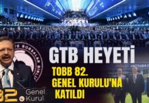Gaziantep Ticaret Borsası heyeti TOBB 82. Mali Genel Kurulu’na katıldı