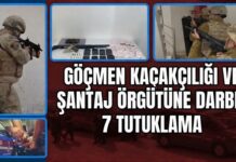 Gaziantep’te göçmen kaçakçılığı ve şantaj şebekesi çökertildi: 7 tutuklama