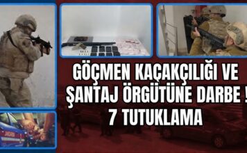 Gaziantep’te göçmen kaçakçılığı ve şantaj şebekesi çökertildi: 7 tutuklama