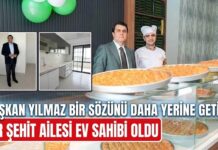 Gaziantep’te örnek belediyecilik! Şehitkamil’de satılan baklavalar şehit ailesine ev oldu