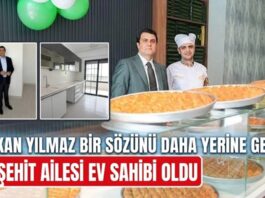 Gaziantep’te örnek belediyecilik! Şehitkamil’de satılan baklavalar şehit ailesine ev oldu