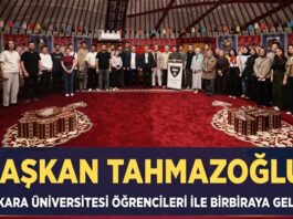 Başkan Tahmazoğlu Ankara Üniversitesi öğrencilerini ağırladı
