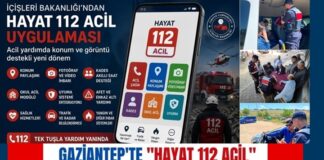 “Hayat 112 Acil” uygulamasının tanıtımı için Gaziantep’te jandarma ekipleri sahada