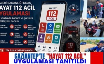 “Hayat 112 Acil” uygulamasının tanıtımı için Gaziantep’te jandarma ekipleri sahada