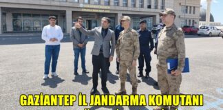 Gaziantep İl Jandarma Komutanı Tümgeneral Şen, okullardaki güvenlik önlemlerini inceledi