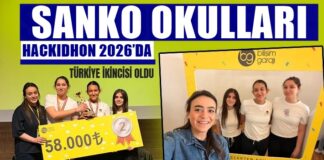 SANKO Okulları öğrencileri, HACKIDHON 2026’da Türkiye ikincisi oldu