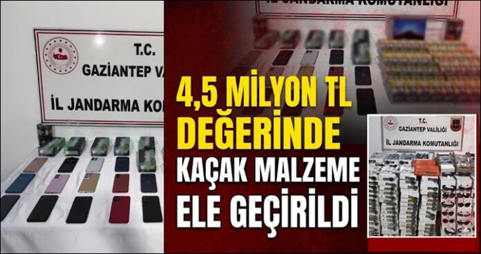 Piyasa değeri 4,5 milyon lira! Gaziantep'te büyük kaçakçılık operasyonu