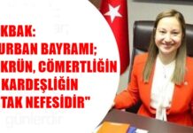 AK Parti Gaziantep Milletvekili Bakbak’tan Kurban Bayramı mesajı