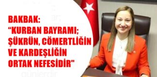 AK Parti Gaziantep Milletvekili Bakbak’tan Kurban Bayramı mesajı