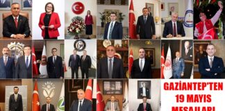 Gaziantep kent protokolünden coşku dolu 19 Mayıs mesajları