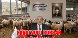 Gaziantep Yardım Vakfı’ndan Kurban Bayramı için kolay ve hijyenik hizmet