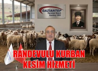 Gaziantep Yardım Vakfı’ndan Kurban Bayramı için kolay ve hijyenik hizmet