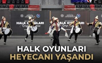 Gaziantep’te halk oyunları heyecanı yaşandı