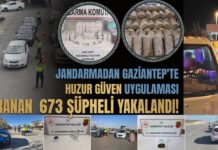 Jandarmadan dev operasyon! Gaziantep’te 673 şüpheli yakalandı
