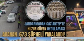 Jandarmadan dev operasyon! Gaziantep’te 673 şüpheli yakalandı