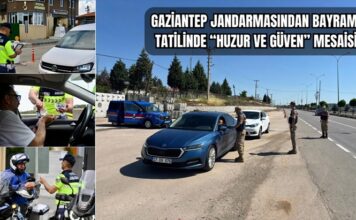 Gaziantep jandarmasından 7/24 bayram mesaisi