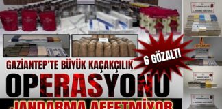 Gaziantep’te büyük kaçakçılık operasyonu: 6 gözaltı
