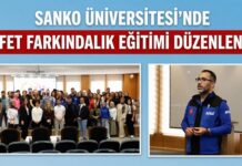 SANKO Üniversitesi’nde “Afet Farkındalık Eğitimi” düzenlendi