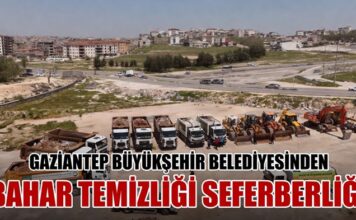 Gaziantep’te bahar hazırlıkları hız kazandı