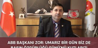 ABB Başkanı Zor’dan çarpıcı 3 Mayıs mesajı: “Umarız biz de kutlarız”