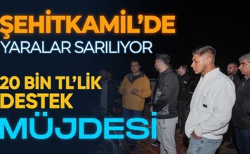 Şehitkamil’de yaralar sarılıyor! Başkan Yılmaz’dan 20 bin lira destek müjdesi