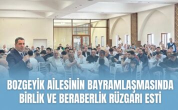 Bozgeyik Ailesi’nin Gaziantep’teki geleneksel bayramlaşmasında herkes tek yürek