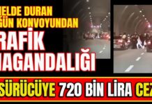 Trafik magandaları hapı yuttu! Gaziantep’te tünelde duran 4 sürücüye 720 bin lira ceza