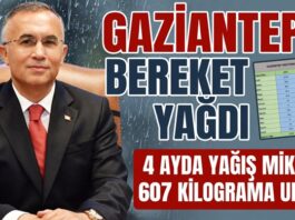 Vali Çeber: “Gaziantep’te yılın ilk 4 ayındaki yağışlar geçen yılın 3 katına ulaştı”