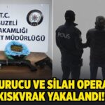 Gaziantep’te uyuşturucu ve silah operasyonu: 1 gözaltı