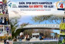 Gaziantep Üniversitesi, spor dostu kampüsler arasında ilk 4’te yer aldı