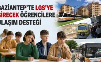 LGS’ye girecek öğrencilere Gaziantep Büyükşehir’den ücretsiz ulaşım desteği