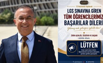 Vali Çeber’den LGS açıklaması: Gaziantep’te tüm önlemler alındı
