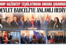 MHP Gaziantep Teşkilatı’ndan Bahçeli’ye çok özel bir hediye