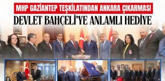 MHP Gaziantep Teşkilatı’ndan Bahçeli’ye çok özel bir hediye