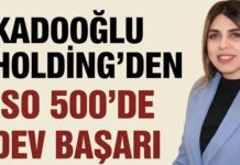 Kadooğlu Holding’in İSO 500’de istikrarlı yükselişi sürüyor
