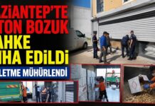 Gaziantep’te 2 ton bozuk kahke imha edildi! Şehitkamil zabıtası o işletmeyi mühürledi