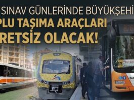 Büyükşehir açıkladı: YKS sınavı günlerinde Gaziantep’te toplu taşıma araçları ücretsiz!