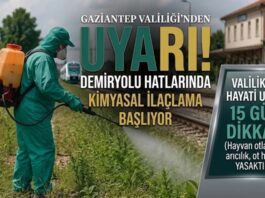 Sakın yaklaşmayın! Gaziantep Valiliği’nden kimyasal ilaçlama uyarısı