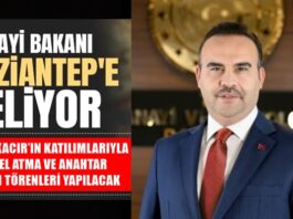 Programı çok yoğun! Bakan Kacır, Gaziantep’e geliyor
