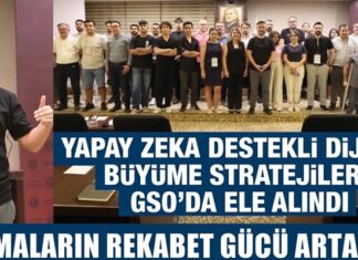 Gaziantep Sanayi Odası’nda yapay zeka odaklı dijital dönüşüm eğitimi düzenlendi