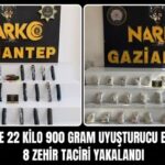 Gaziantep’te uyuşturucu operasyonunda 8 zehir taciri yakalandı