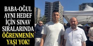 Gaziantep’te baba ve oğlu YKS heyecanını birlikte yaşadı
