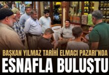 Başkan Yılmaz, Elmacı Pazarı esnafı ile buluştu