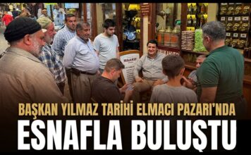 Başkan Yılmaz, Elmacı Pazarı esnafı ile buluştu