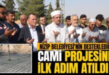 Nizip Belediyesi’nin desteklediği cami projesinde ilk adım atıldı