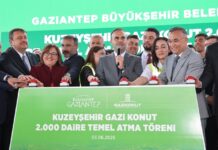 Bakan Kacır övgüler yağdırdı: Gaziantep’te 2 bin konutluk projenin temeli atıldı