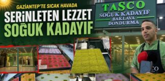 Sıcak havada serinleten yeni lezzet! Gaziantep’te üretilen soğuk kadayıf ilgi gördü