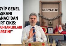 Danacı: Muhtarlıkların kapısına kilit vurun!
