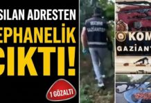 KOM ekiplerinden nokta operasyon! Gaziantep’teki o evden cephanelik çıktı
